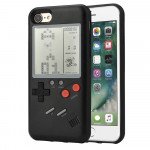 Wholesale iPhone 8 Plus / 7 Plus Retro Tetris Classic Gaming Console Handheld Game Player Case (Black)